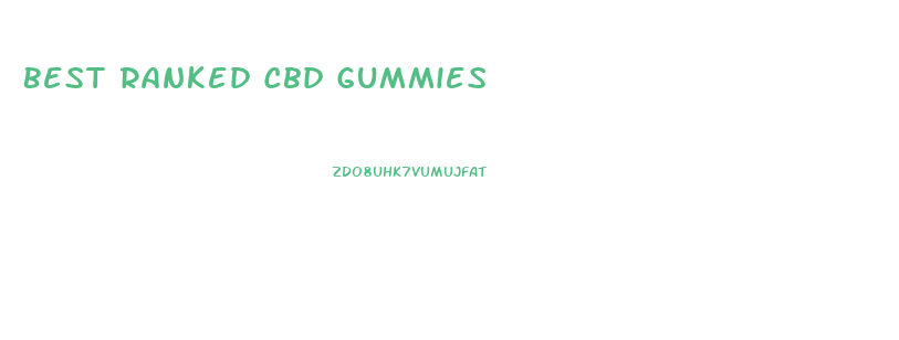 Best Ranked Cbd Gummies