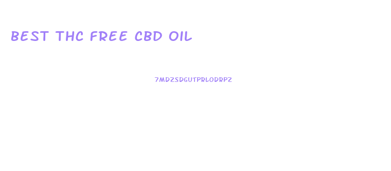 Best Thc Free Cbd Oil