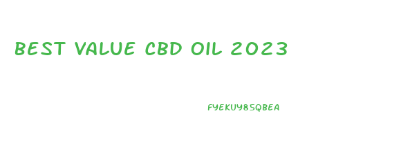 Best Value Cbd Oil 2023
