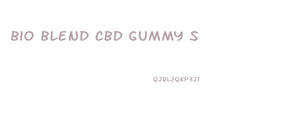 Bio Blend Cbd Gummy S