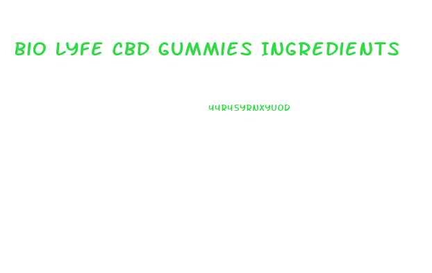 Bio Lyfe Cbd Gummies Ingredients