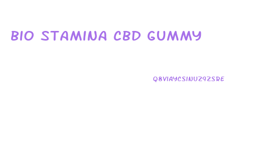 Bio Stamina Cbd Gummy