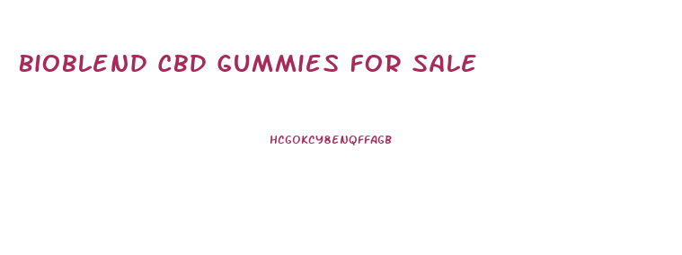 Bioblend Cbd Gummies For Sale