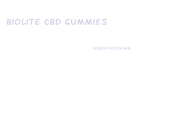 Biolite Cbd Gummies