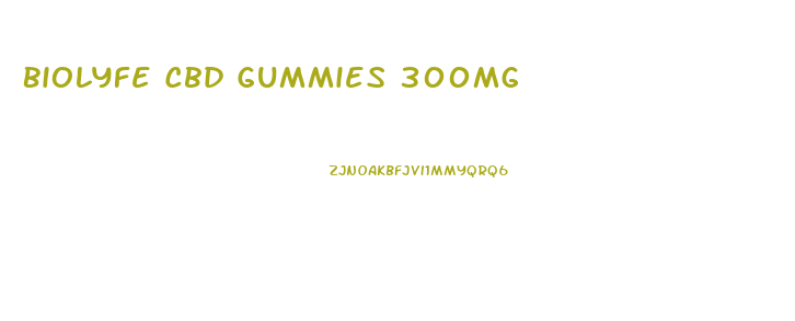 Biolyfe Cbd Gummies 300mg