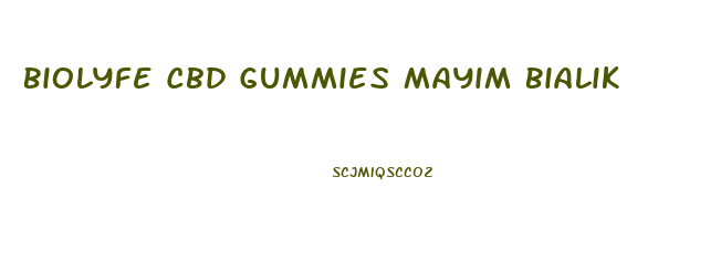 Biolyfe Cbd Gummies Mayim Bialik