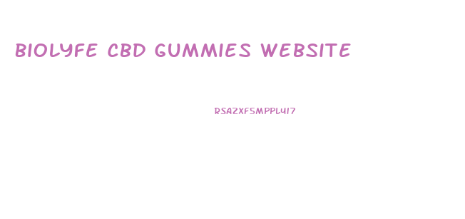 Biolyfe Cbd Gummies Website