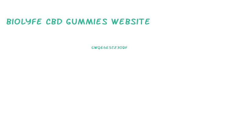 Biolyfe Cbd Gummies Website