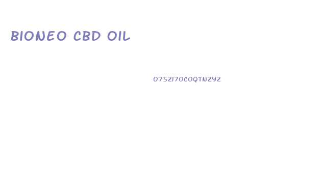 Bioneo Cbd Oil