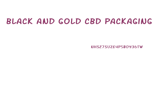 Black And Gold Cbd Packaging Ideas Gummies