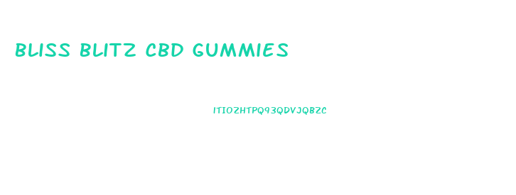 Bliss Blitz Cbd Gummies