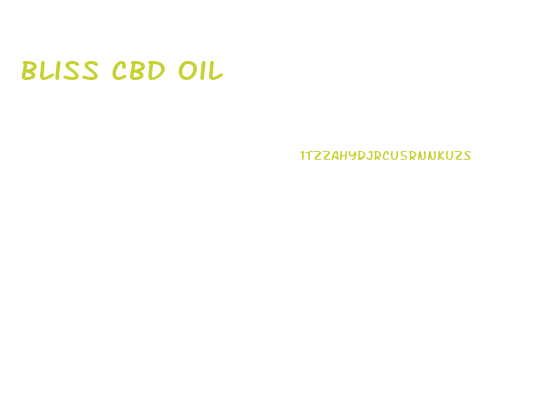Bliss Cbd Oil