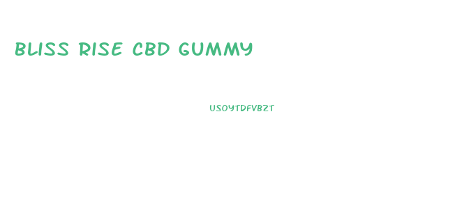 Bliss Rise Cbd Gummy