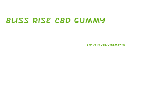 Bliss Rise Cbd Gummy