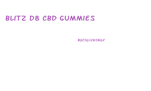 Blitz D8 Cbd Gummies