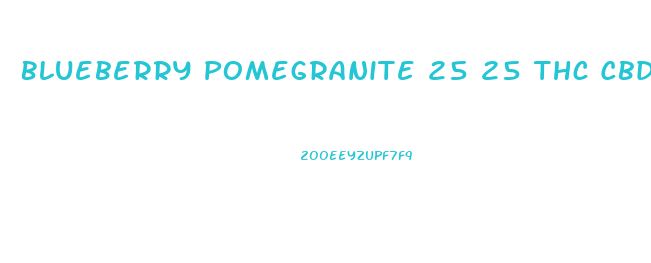 Blueberry Pomegranite 25 25 Thc Cbd Gummie