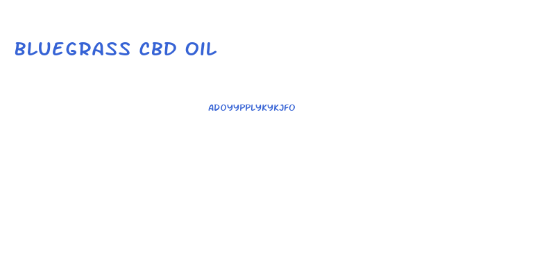 Bluegrass Cbd Oil