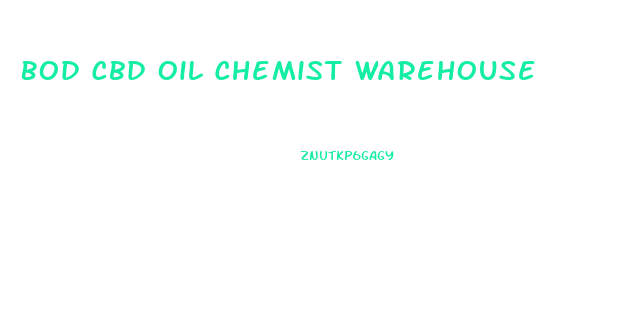 Bod Cbd Oil Chemist Warehouse