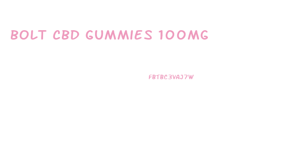 Bolt Cbd Gummies 100mg