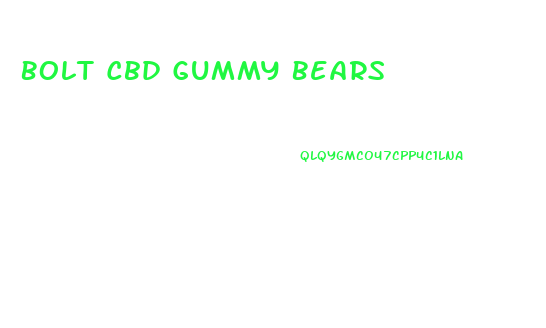 Bolt Cbd Gummy Bears