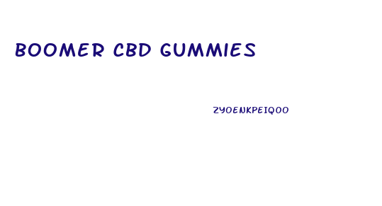 Boomer Cbd Gummies