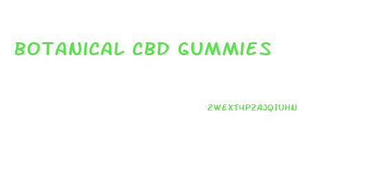 Botanical Cbd Gummies