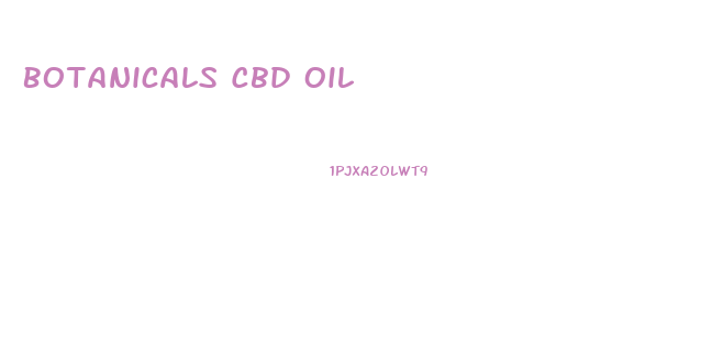 Botanicals Cbd Oil