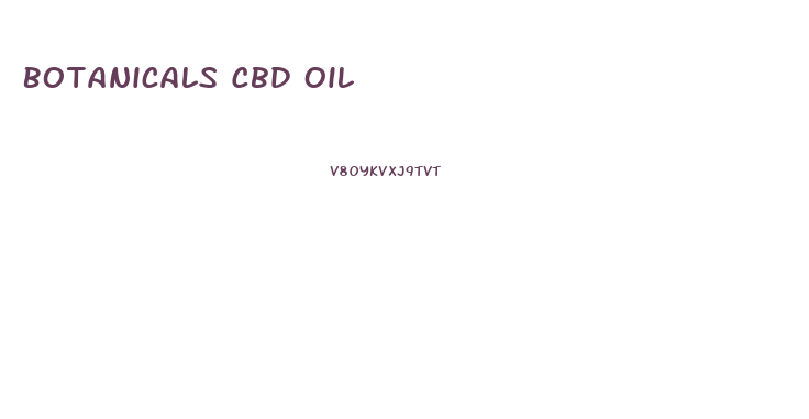 Botanicals Cbd Oil