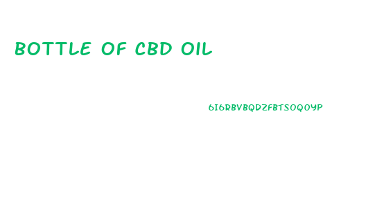 Bottle Of Cbd Oil