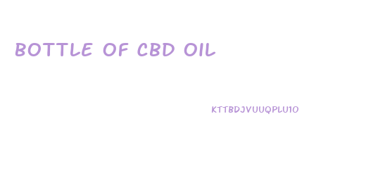 Bottle Of Cbd Oil