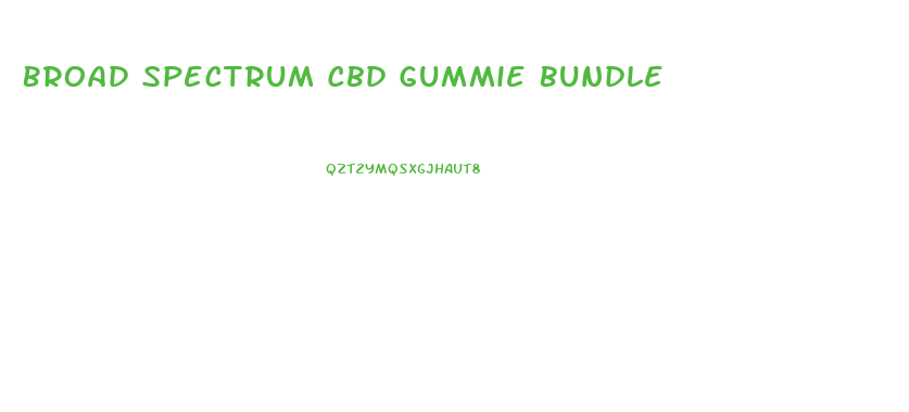Broad Spectrum Cbd Gummie Bundle