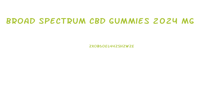 Broad Spectrum Cbd Gummies 2024 Mg