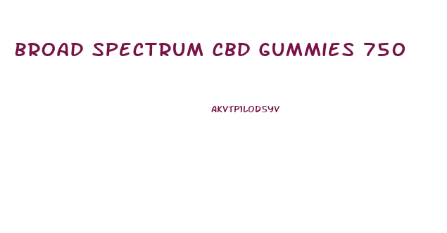 Broad Spectrum Cbd Gummies 750
