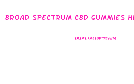 Broad Spectrum Cbd Gummies High Potency