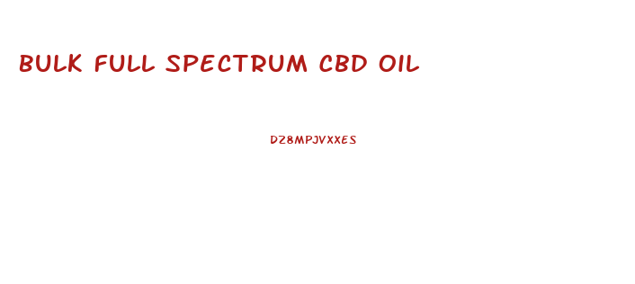 Bulk Full Spectrum Cbd Oil