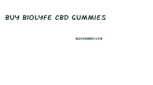 Buy Biolyfe Cbd Gummies