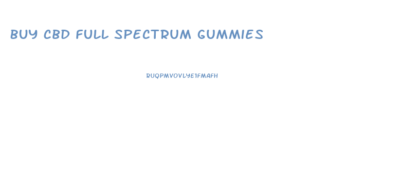 Buy Cbd Full Spectrum Gummies