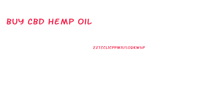 Buy Cbd Hemp Oil