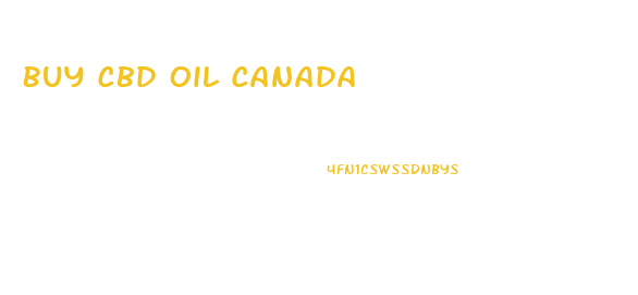 Buy Cbd Oil Canada