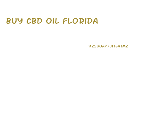 Buy Cbd Oil Florida