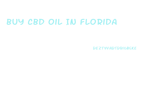 Buy Cbd Oil In Florida