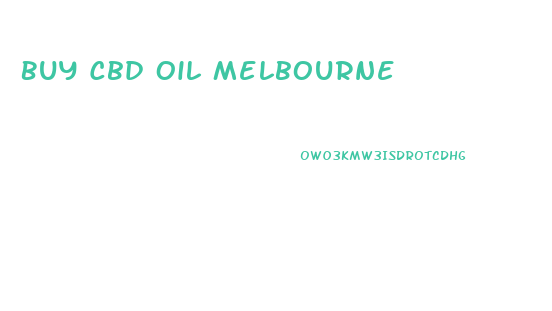 Buy Cbd Oil Melbourne