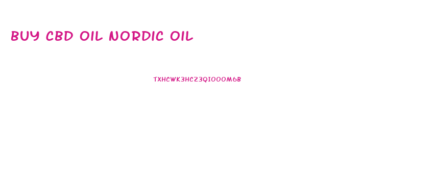 Buy Cbd Oil Nordic Oil