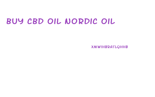 Buy Cbd Oil Nordic Oil