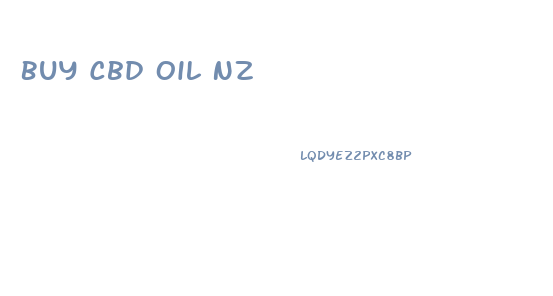 Buy Cbd Oil Nz