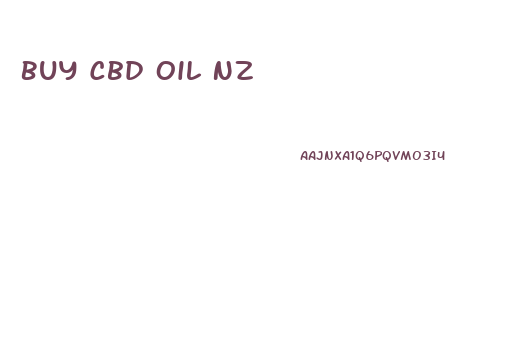 Buy Cbd Oil Nz