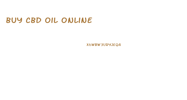 Buy Cbd Oil Online