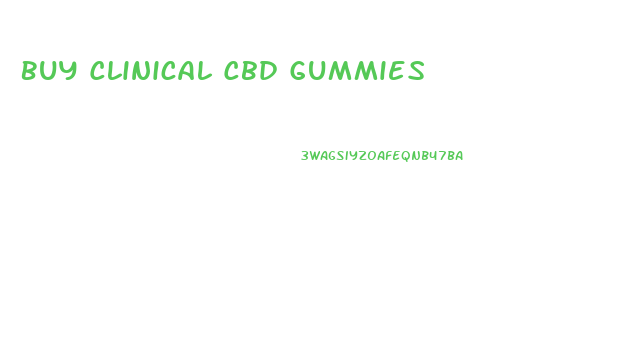 Buy Clinical Cbd Gummies