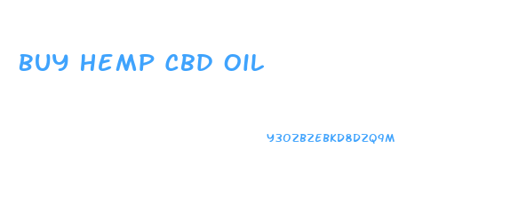 Buy Hemp Cbd Oil