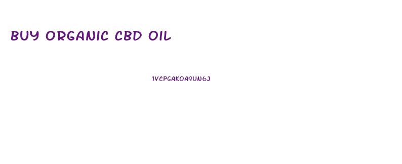 Buy Organic Cbd Oil